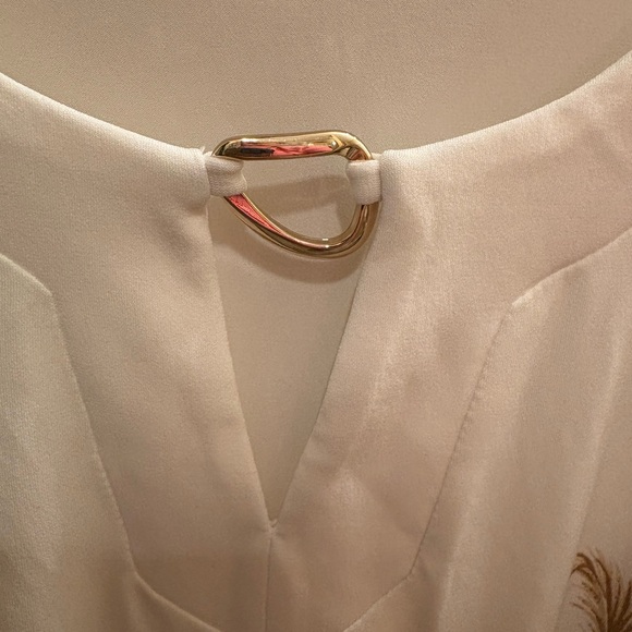 NWT JM Collection Tropical Retreat Blouse Palm Tree Print Women’s XL - Picture 4 of 11